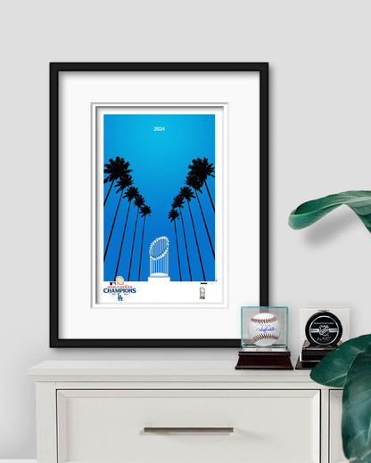 Minimalist World Series 2024 Poster Print