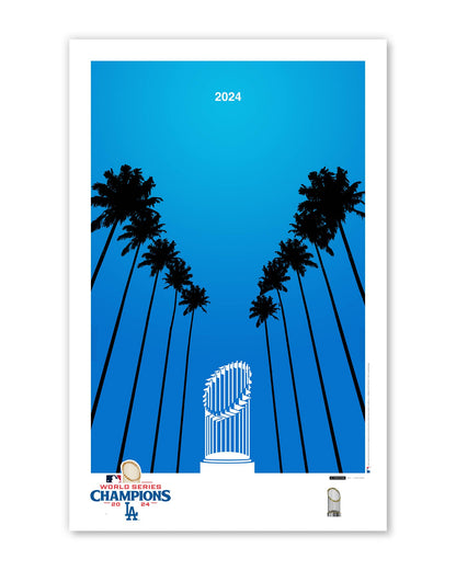 Minimalist World Series 2024 Poster Print