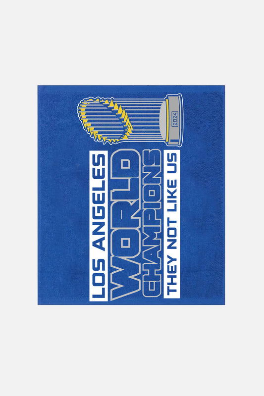 World Champions They Not Like Us Rally Towel