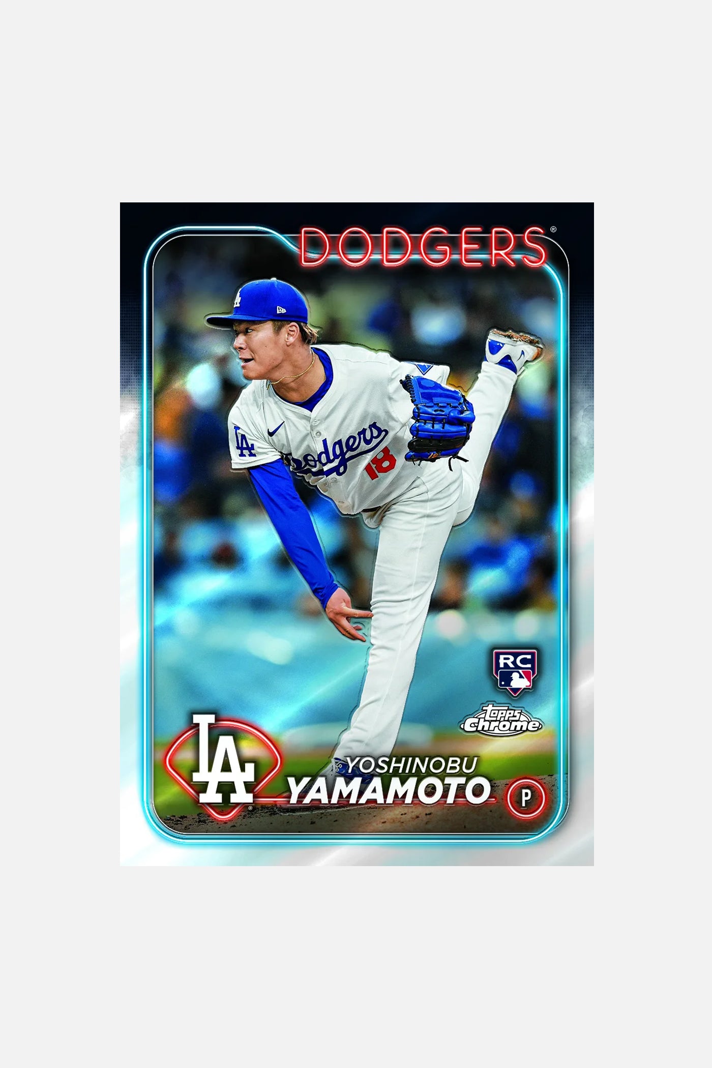 Yoshinobu Yamamoto - 2024 Topps Rookie Card // Chrome #18