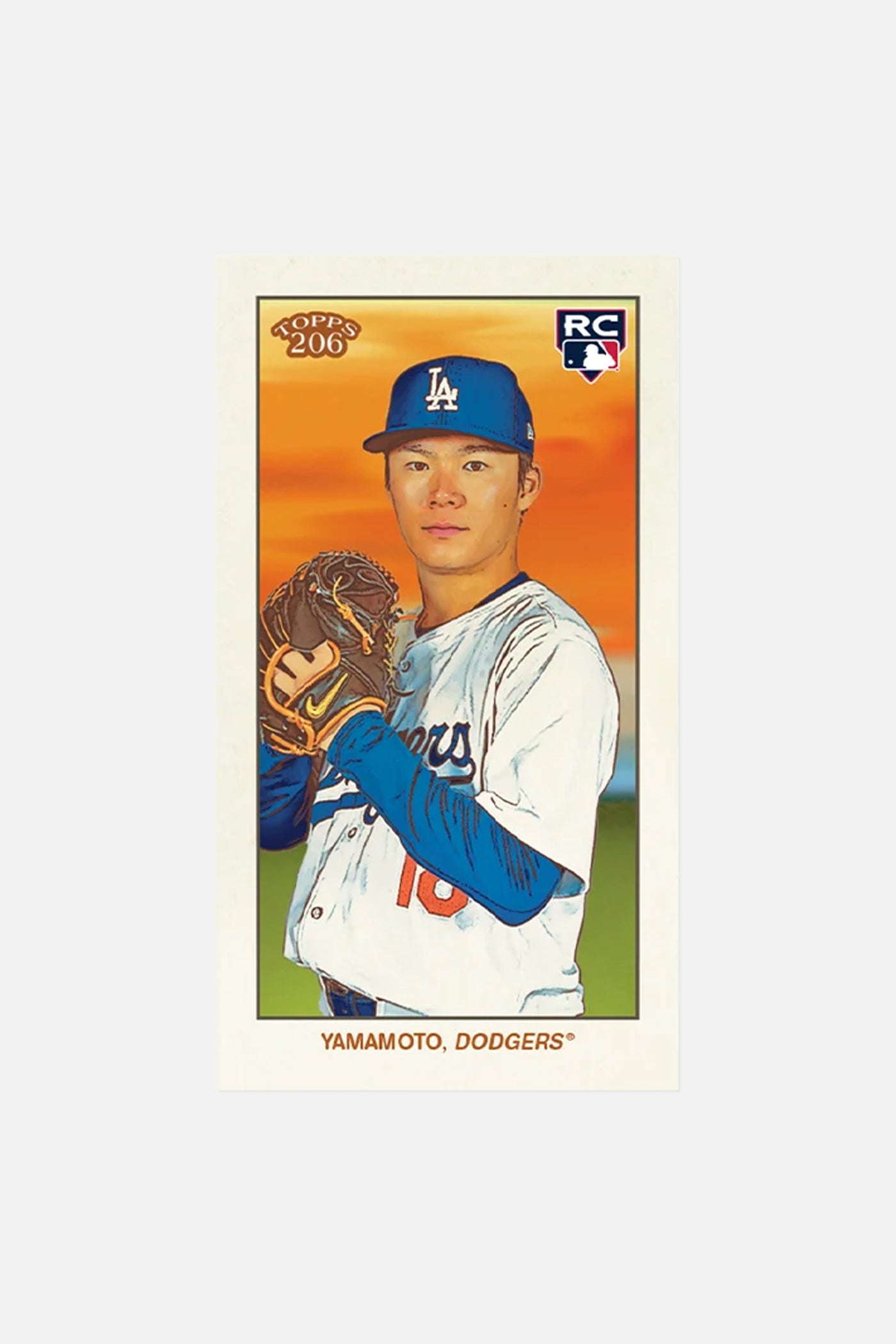 Yoshinobu Yamamoto - 2024 Topps 206 Rookie Card