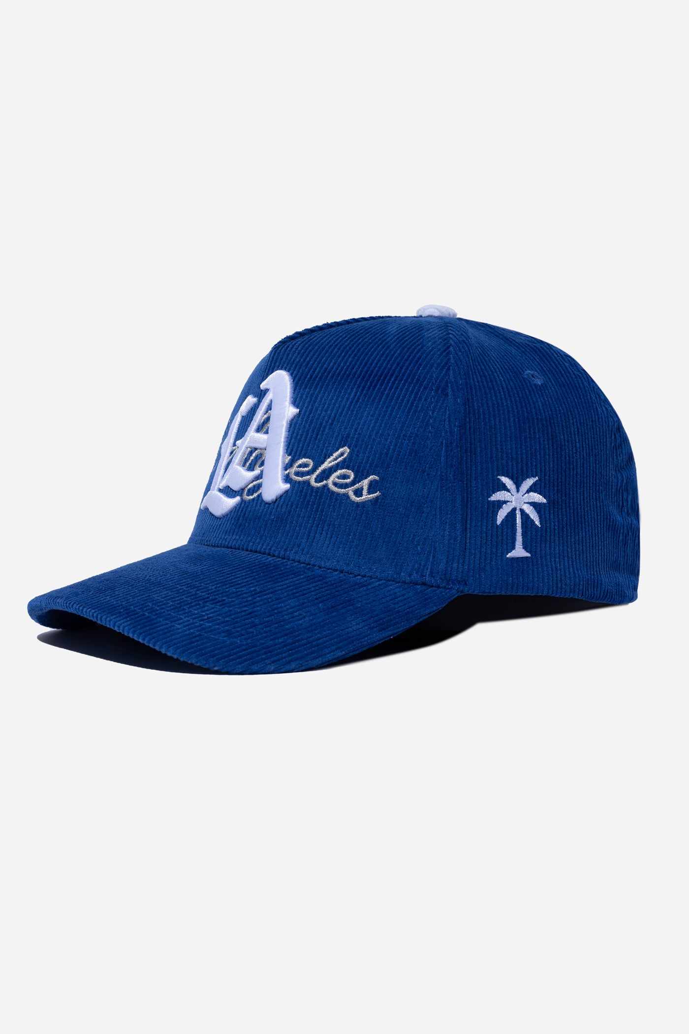 LA Logo Corduroy Snapback  | Royal Blue